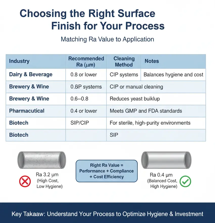 Ra Under Process The Importance of Surface Finish in Sanitary Fittings: What Ra Value ...